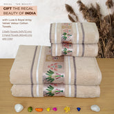 Regal 460 GSM Towel Set Of 4 | Ultra Soft & Highly Absorbent Towels